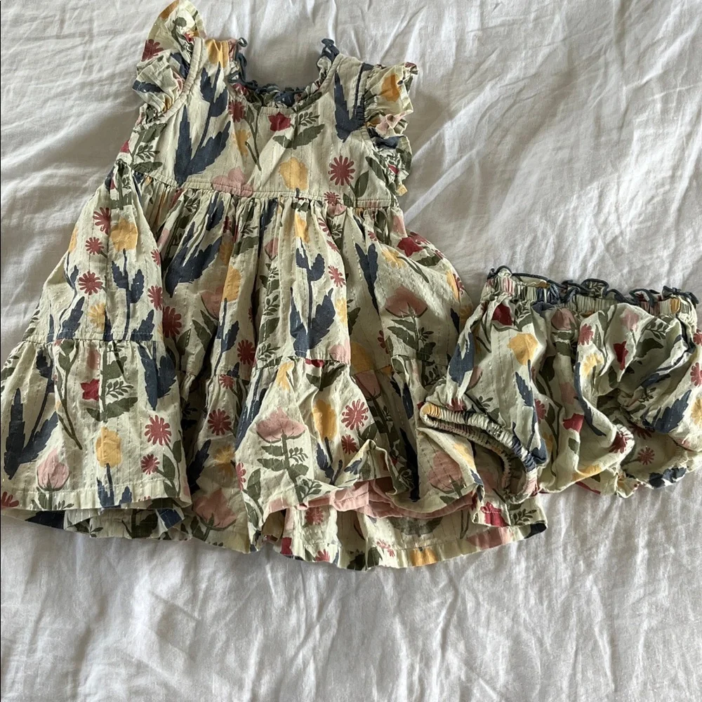 NWOT Pink Chicken 18-24M Jennifer Dress Set in Paper Floral
